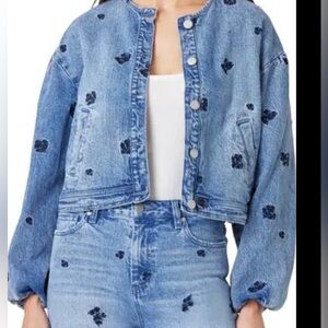 HABITUAL Floral Denim Jacket